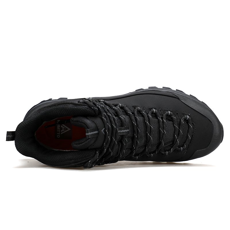HUMTTO Cushioning Slip Resistant Abrasion Resistant High top Hiking Shoes Men’s