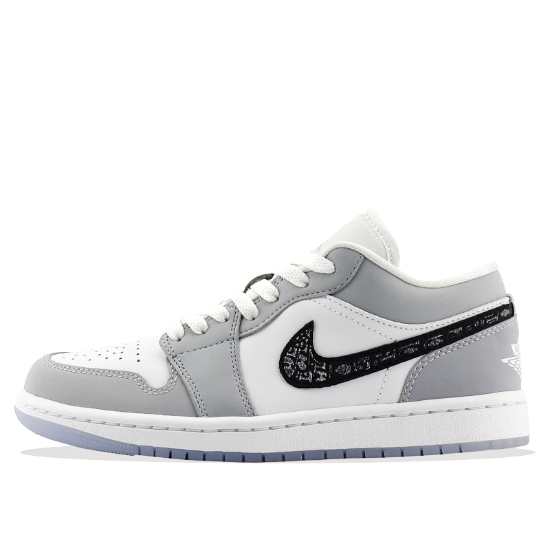 Jordan Air Jordan 1 Low ‘Wolf Grey’ Submerged Anchor Cushioning Slip Resistant Abrasion Resistant