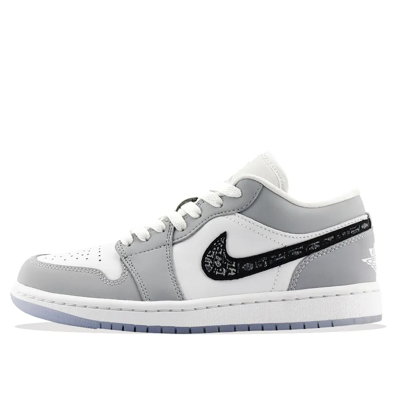 Jordan Air Jordan 1 Low 'Wolf Grey' Submerged Anchor Cushioning Slip Resistant Abrasion Resistant