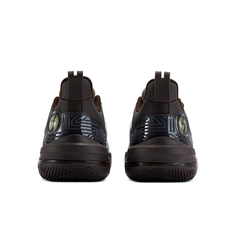361° Abrasion Resistant Cushioning Low top Basketball Shoes Men’s White Brown