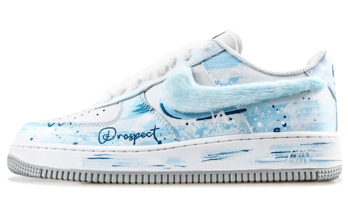 Nike Air Force 1 Hope Abrasion Resistant Low top Skateboard Shoes Men's Blue White