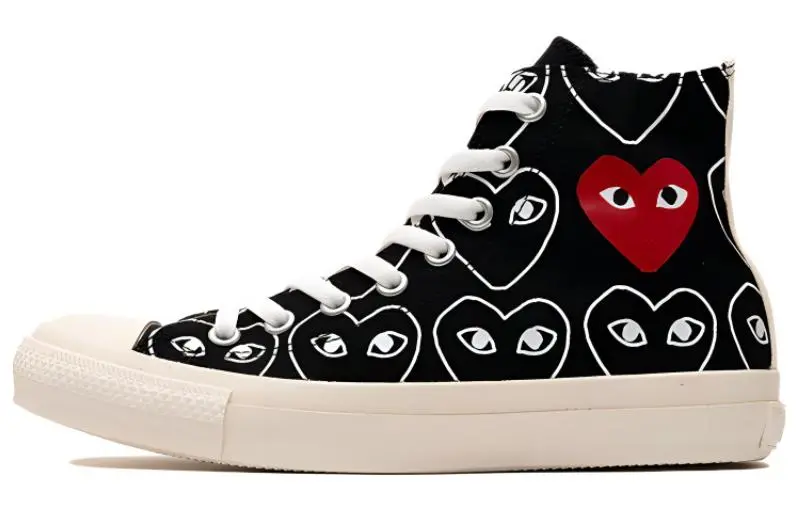 Converse Cdg X Chuck Taylor All StarMulti Heart 'Black White'