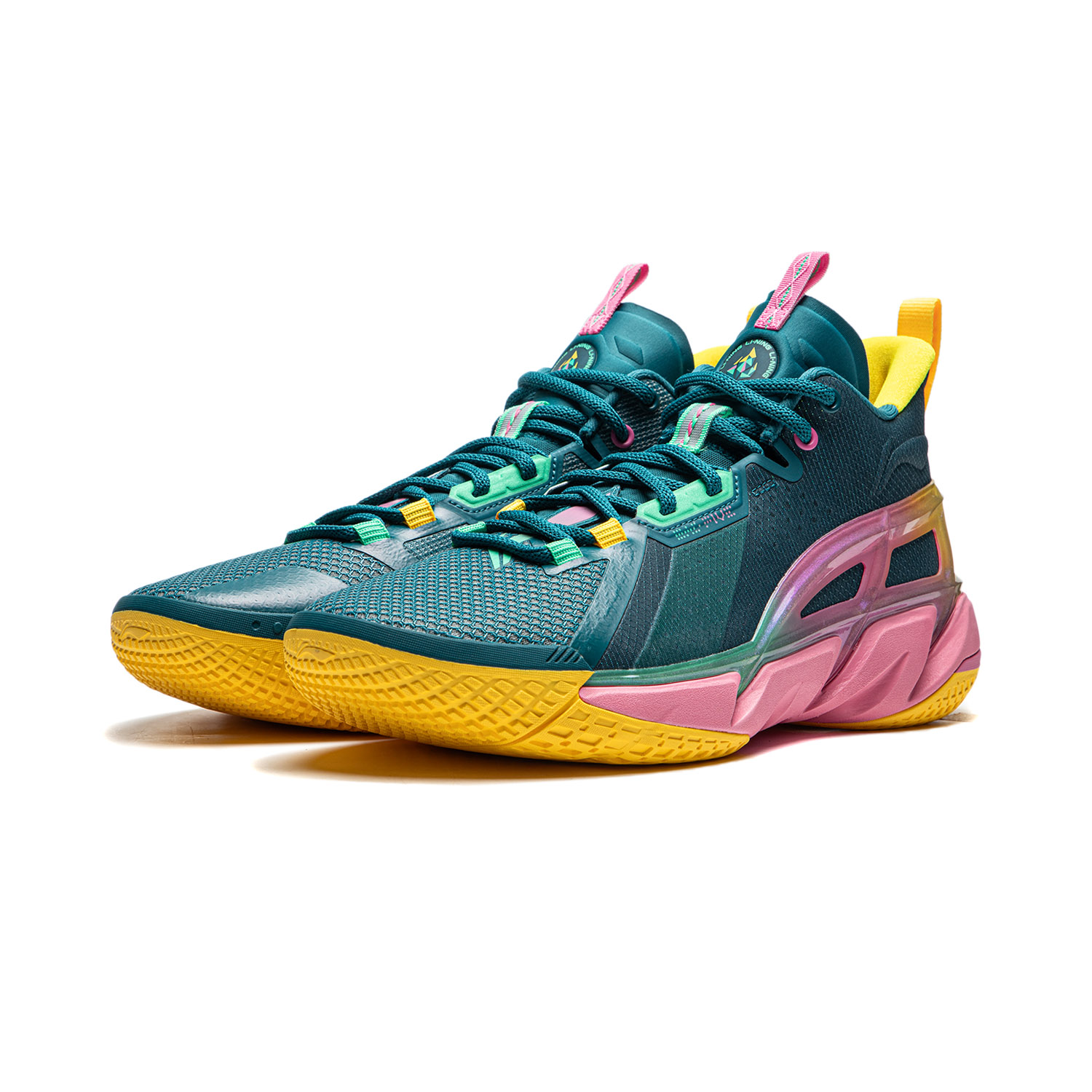 Li Ning BadFive 4 Cushioning Abrasion Resistant Breathable Mid top Basketball Shoes Men’s Green