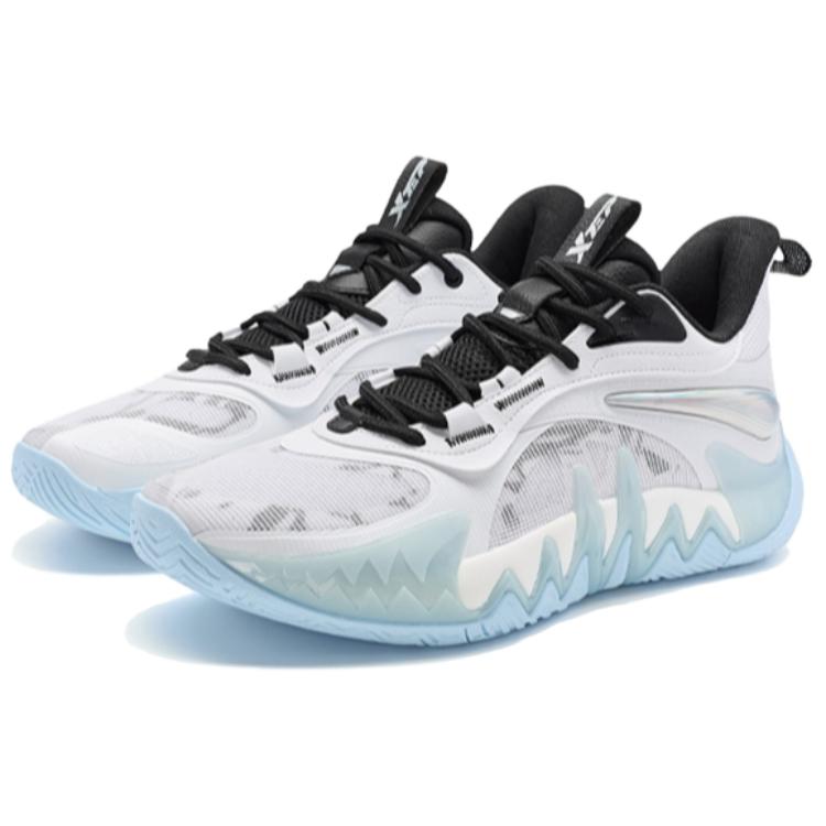 XTEP Reverse 2 Cushioning Low top Basketball Shoes Men’s White Black