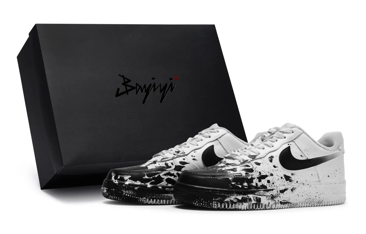 Nike Air Force 1 811 Manufacturing, Industrial Site, Special Shoe Box Low top Skateboard Shoes Men's White Black