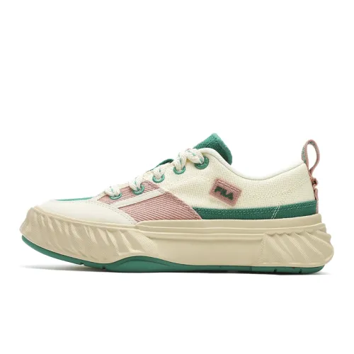 FILA Fosso Low top Canvas Shoes Women's White Pink