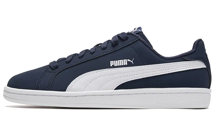 PUMA Smash Buck Comfortable Abrasion Resistant Lightweight Low top Skateboard Shoes Unisex Blue White