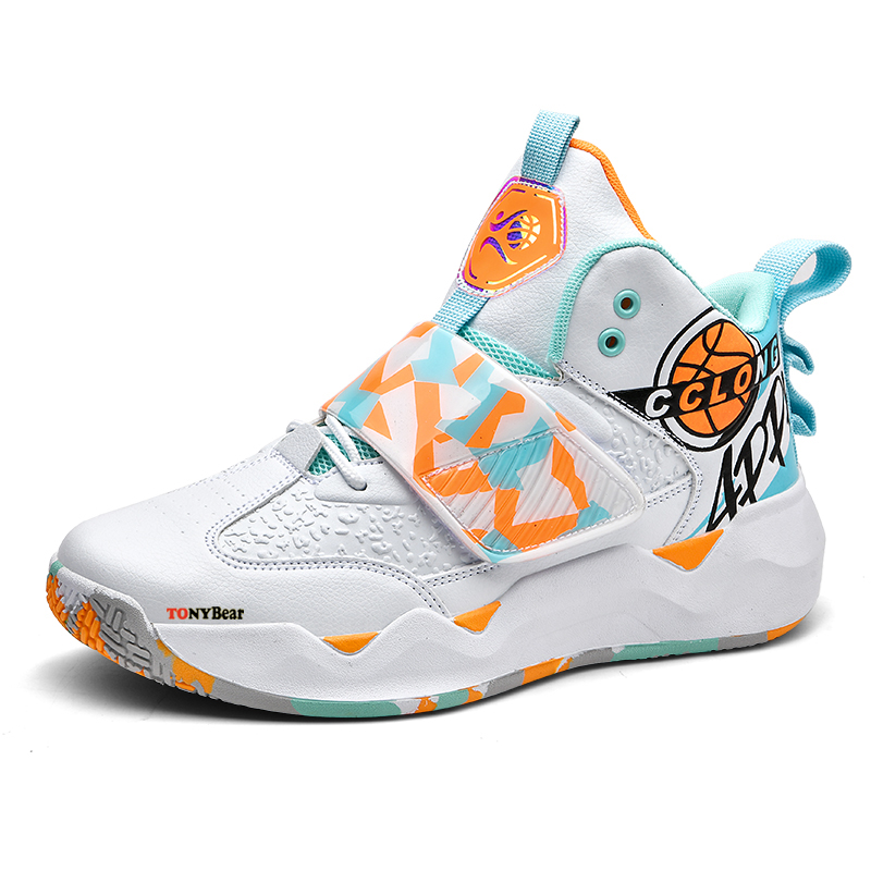 TONYBEAR Comfortable And Breathable Slip Resistant Slip Resistant High top Basketball Shoes Men’s