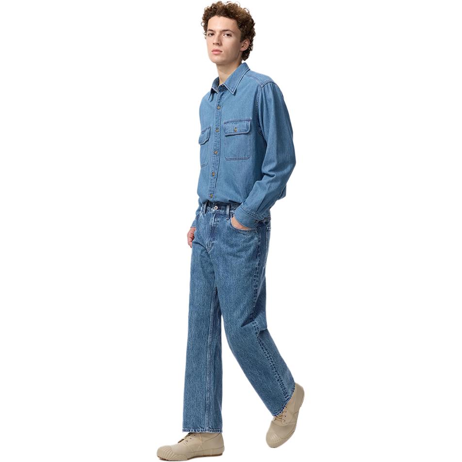 Джинсы UNIQLO Straight Jeans (синие)