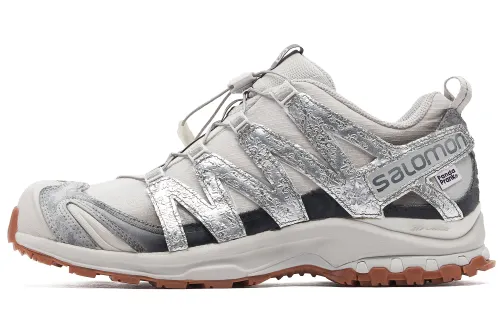 SALOMON XA Pro 3D ADV Slip Resistant, Abrasion Resistant, Moisture Wicking Hiking Shoes Unisex Silver Gray
