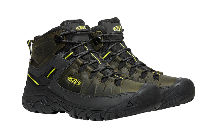 Keen Targhee 3 Leather Waterproof Cushioning Slip Resistant Abrasion Resistant High top Hiking Shoes Men’s Black