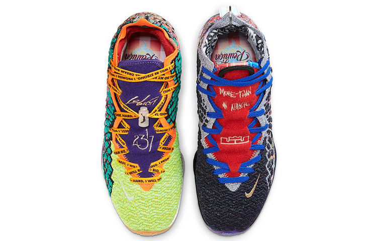 Кроссовки Nike Lebron 17 What The (фиолетово-зеленые) — Фиолетовыйзелёный — фото 4