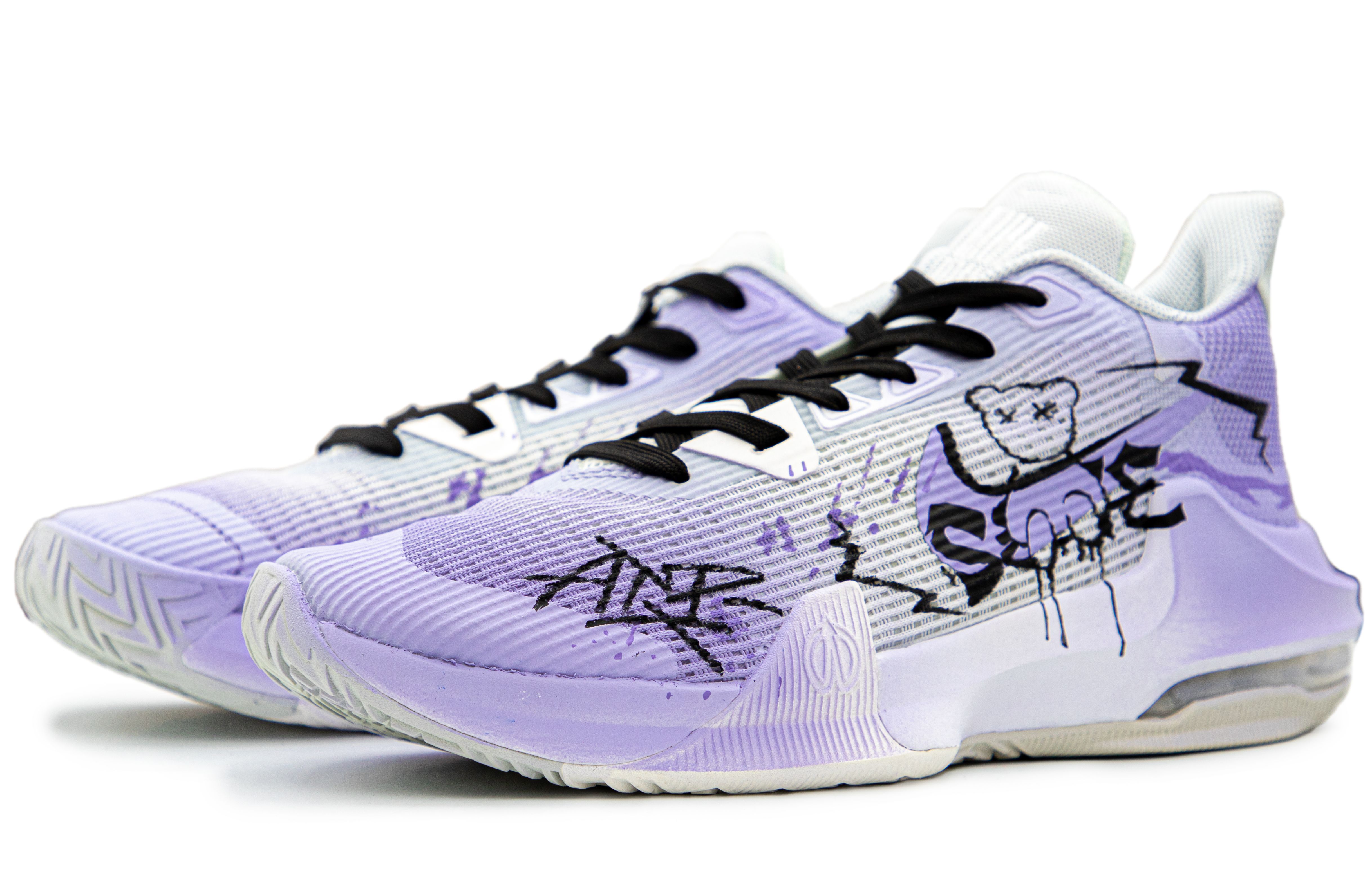 Nike Air Max Impact Defective Doll Slip Resistant Abrasion Resistant Low top Basketball Shoes Men’s Black Purple