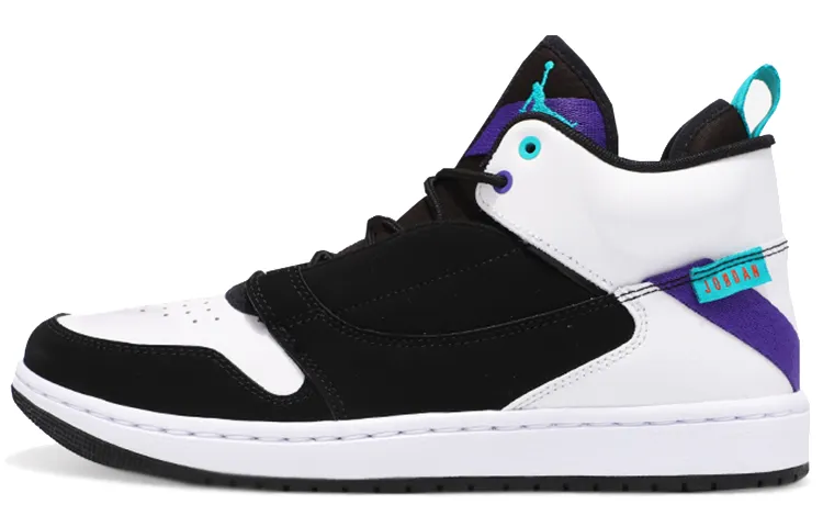 Jordan Fadeaway Black White Grape