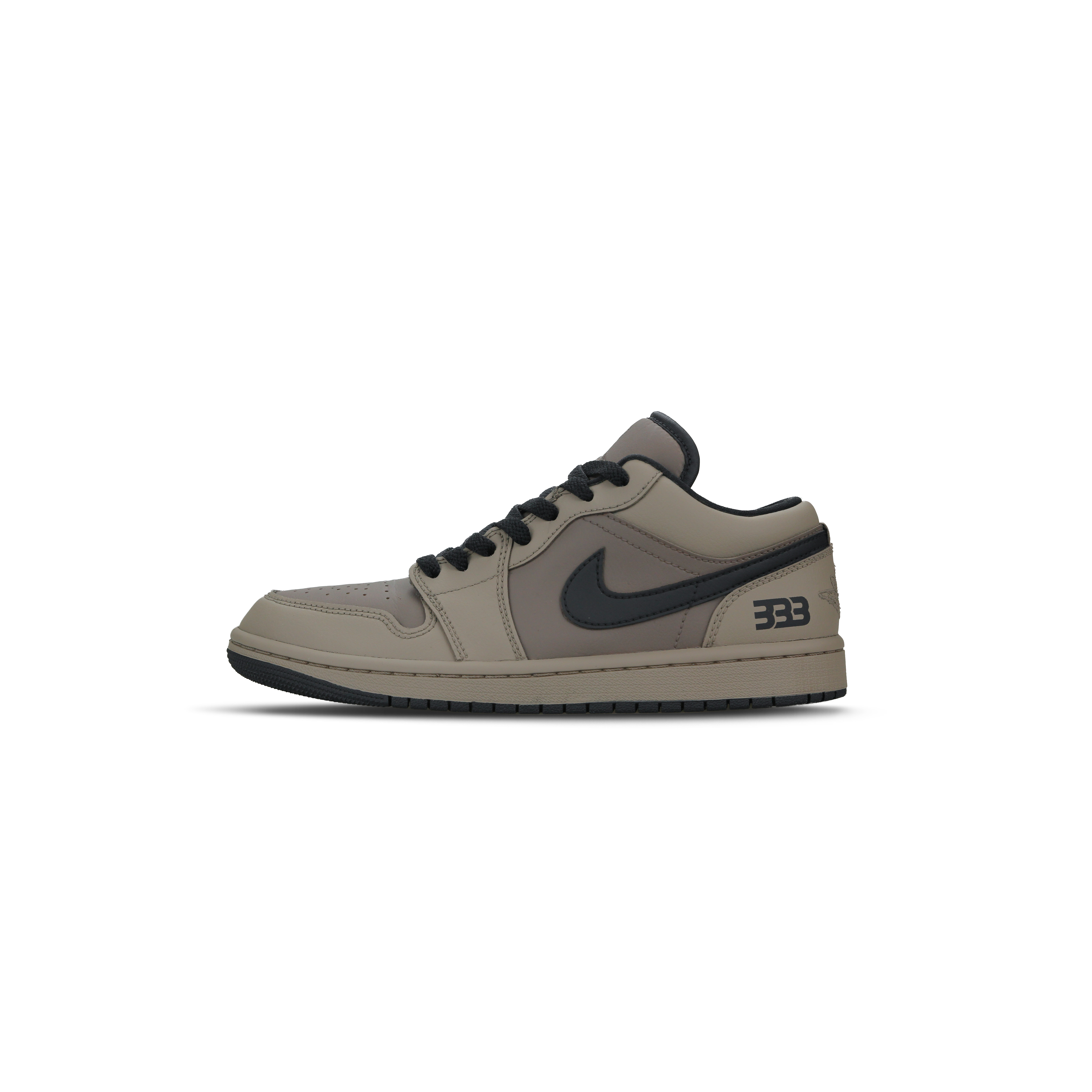 Jordan Air Jordan 1 Abrasion Resistant Low top Vintage Basketball Shoes Men’s Black Brown