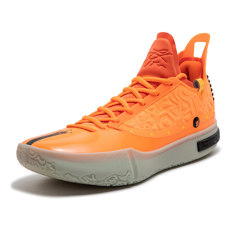361° Slip Resistant Abrasion Resistant Low top Basketball Shoes Men’s Fluorescent Laser Orange