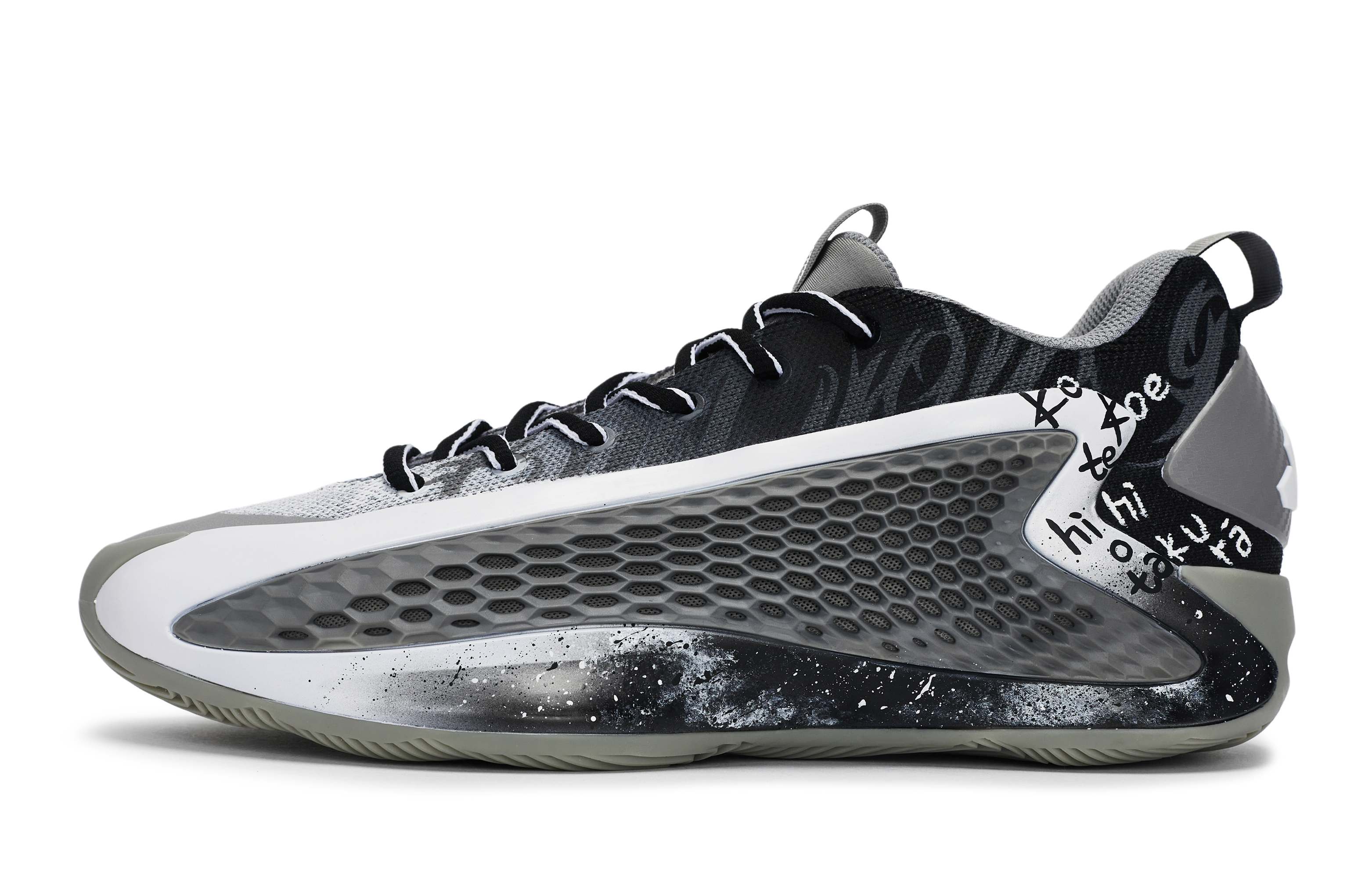 Adidas A.E. 1 Basketball Shoes Unisex Low Top Black/White/Gray