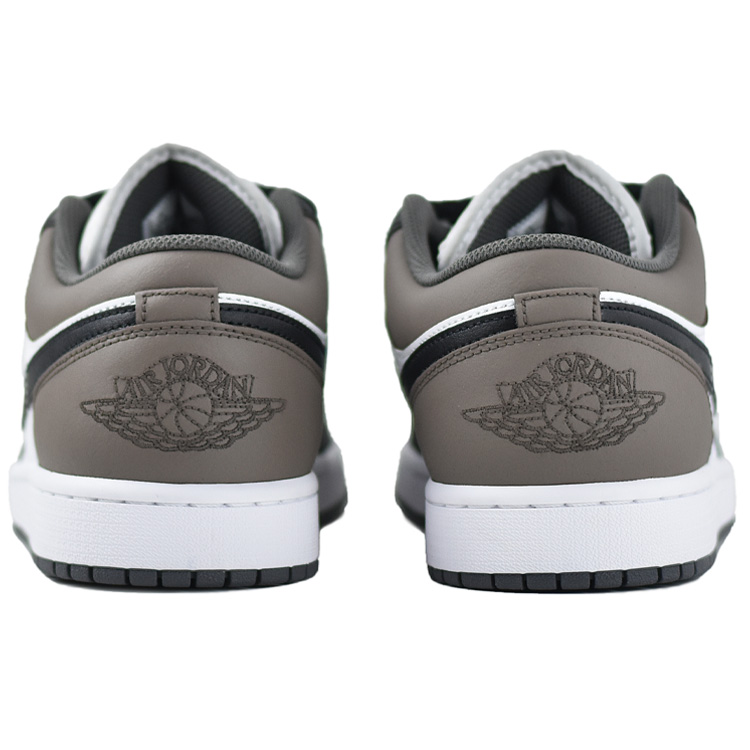 Jordan Air Jordan 1 Cushioning Slip Resistant Low top Vintage Basketball Shoes Unisex Black Brown