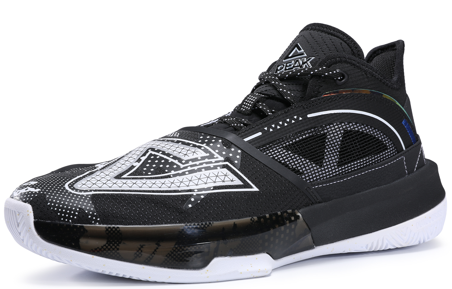 PEAK State Extremely Large Triangle 1.0 Cushioning, Non Slip, And Waterproof Mid top Taichi Basketball Shoes Men’s