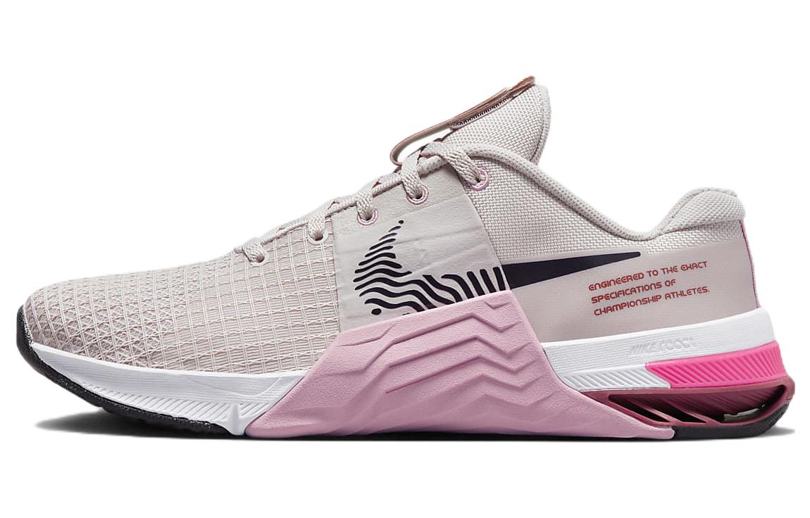 Nike Metcon 8 lace-up non-slip wear-resistant low top training shoes women pink