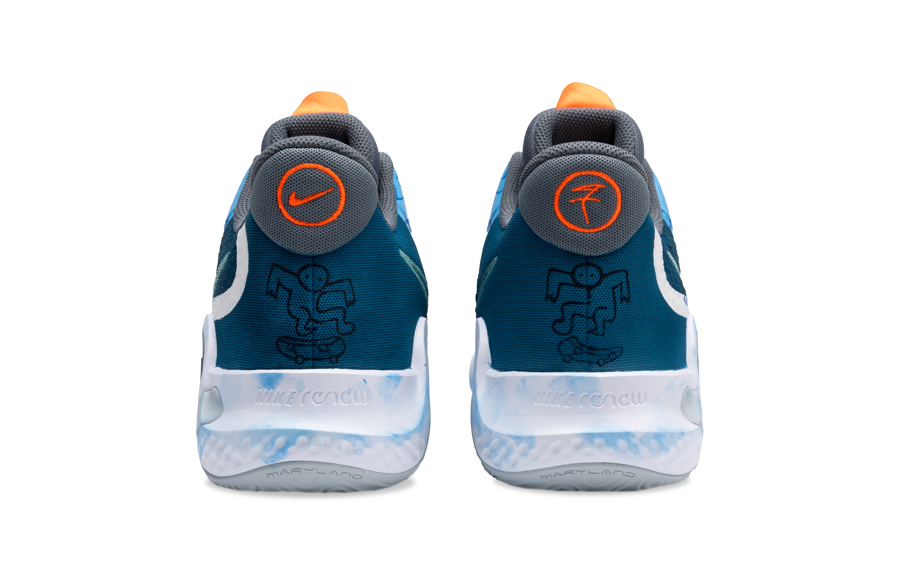 Nike KD Trey 5 IX Mesh Cushioning Grip Cushioning Grip Mid top Basketball Shoes Unisex Blue