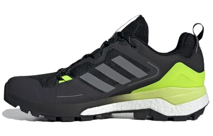 Adidas Terrex Skychaser 2 Fabric Athleisure Breathable Low top Hiking Shoes Men's Black Gray Yellow
