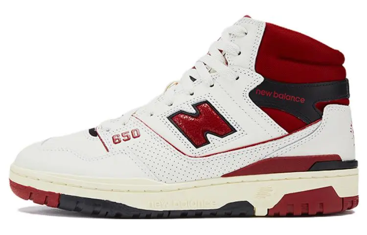 New Balance x Aimé Leon Dore NB 650 Leather Abrasion Resistant, Lightweight Coverage High top Vintage Basketball Shoes