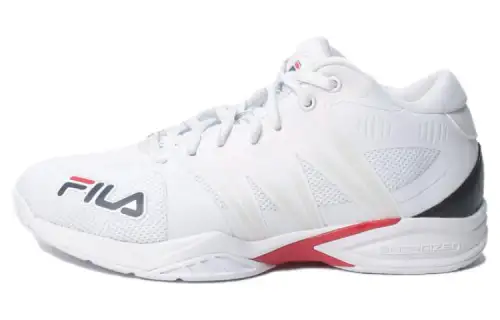 FILA Spaghetti Low top Basketball Shoes Unisex White Red