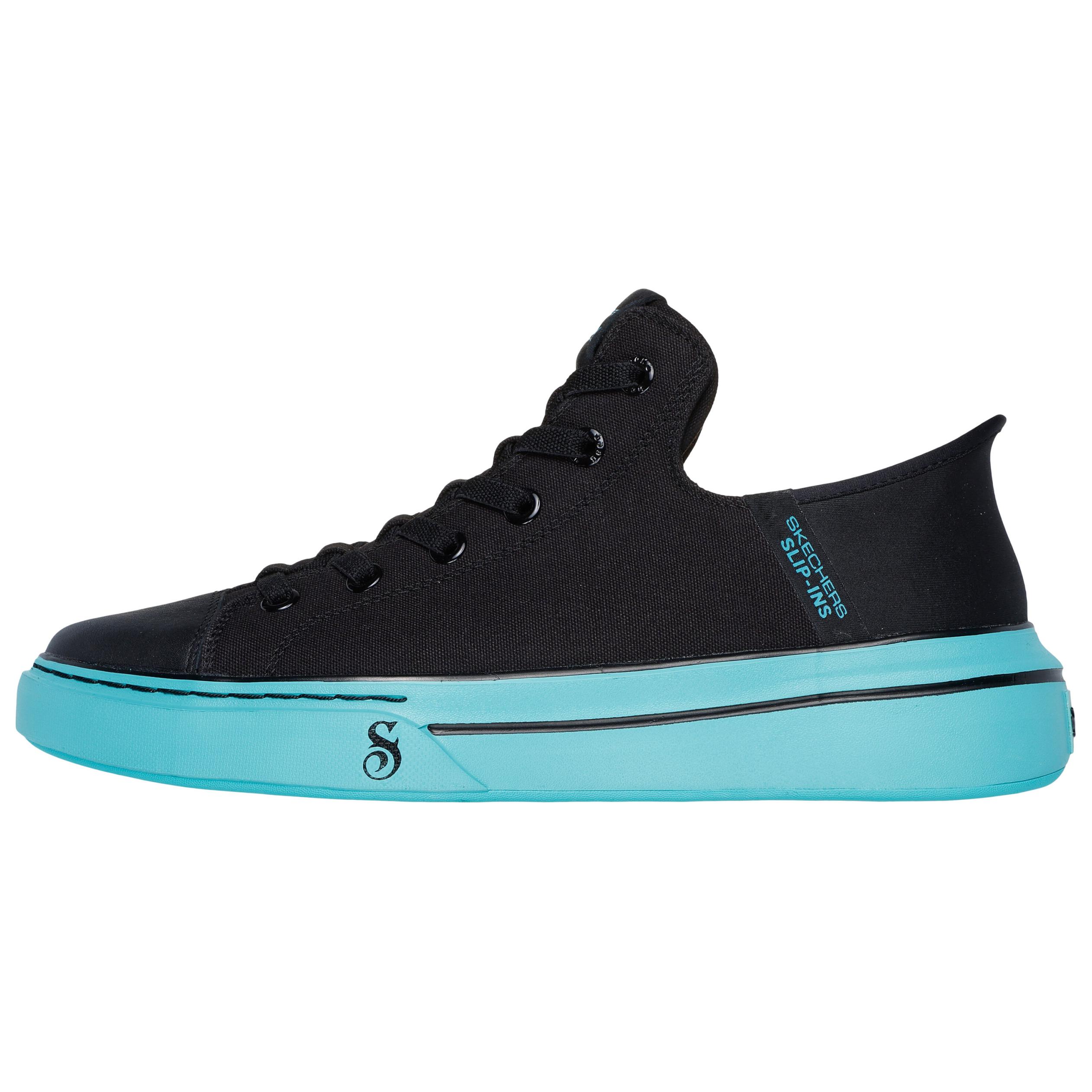 Snoop Dogg x Skechers Slip Ins Wear resistant And Lightweight Low top Canvas Shoes Men's Black Blue