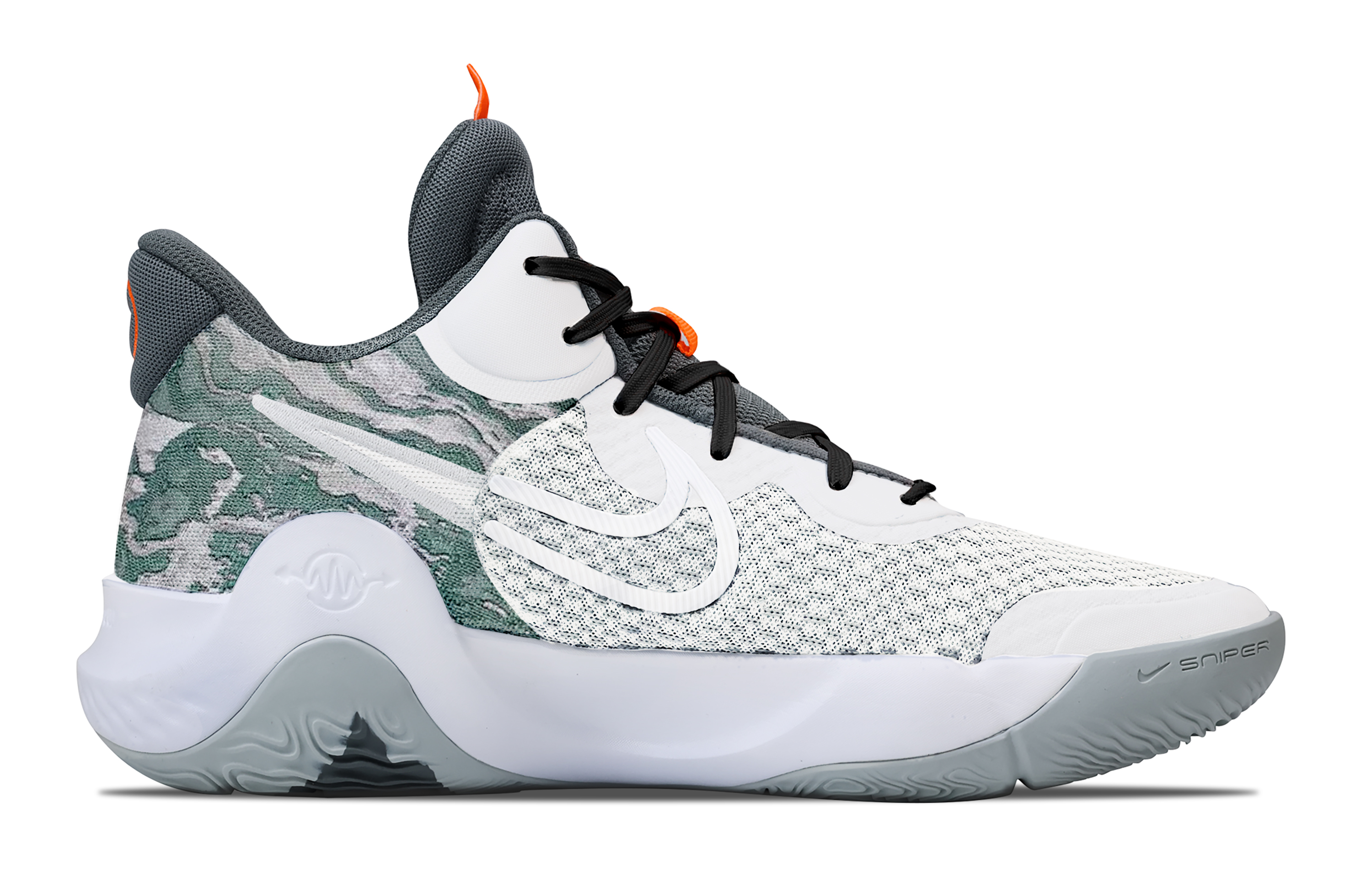 Nike KD Trey 5 IX Cushioning Abrasion Resistant Impact Resistant Super Light Mid top Basketball Shoes Unisex Light Gray