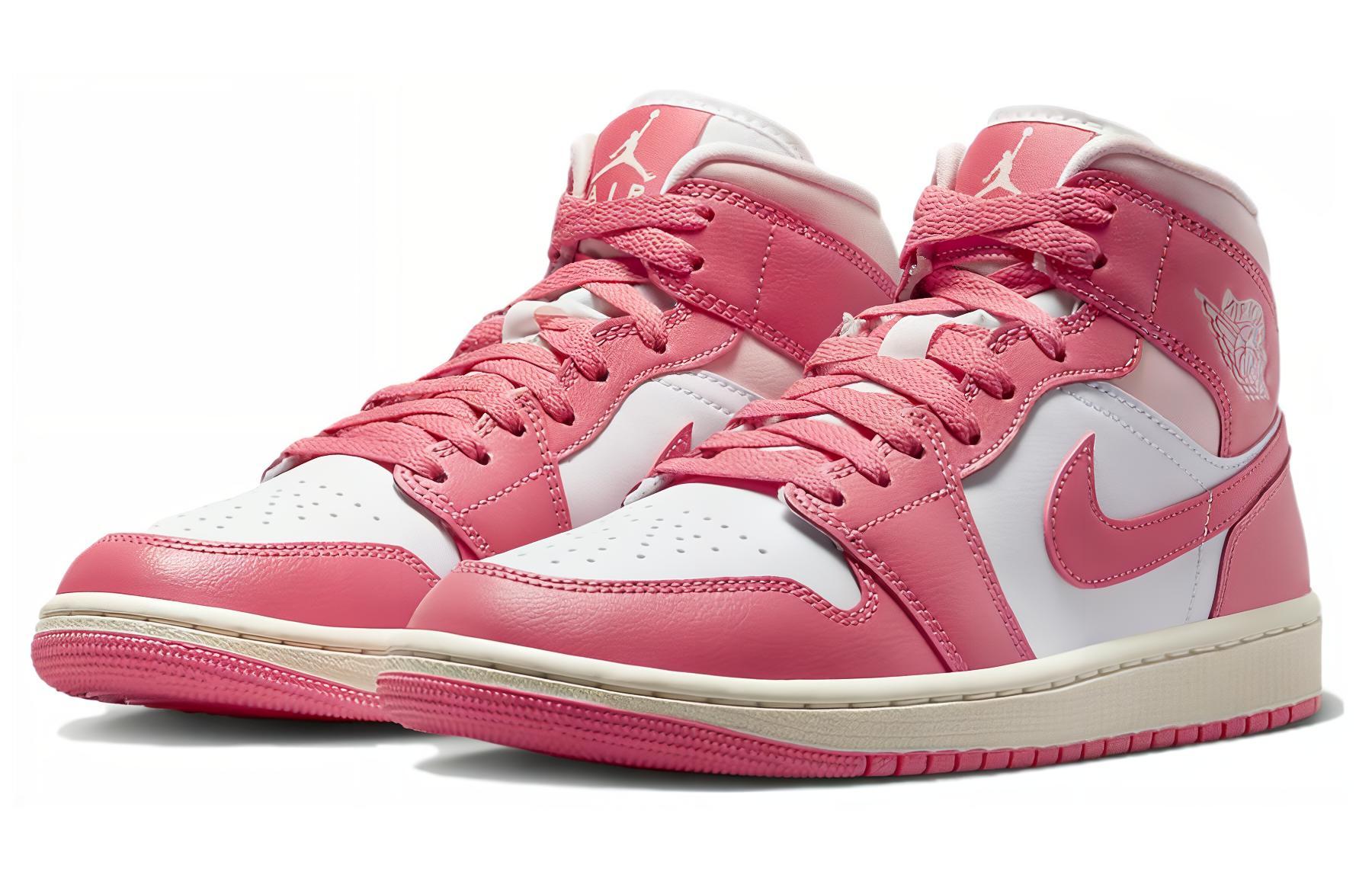 Jordan 1 Mid Strawberries And Cream Women’s