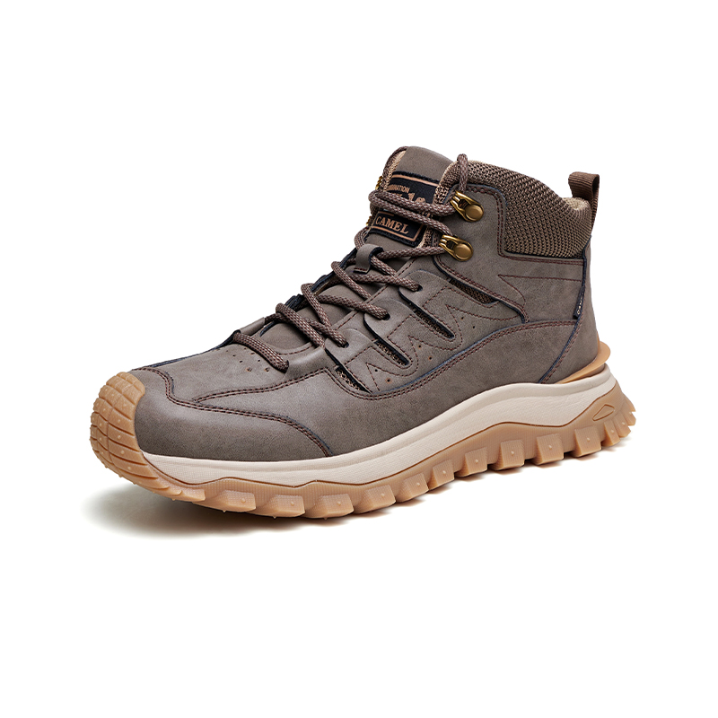 CAMEL Lace Up Cushioning Slip Resistant High top Outdoor Shoes Men’s