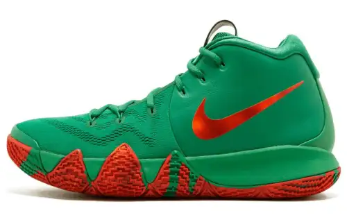 Nike Kyrie 4 TV PE 6 Fall Foliage Irving Round-head lace, shock-absorbing and anti-slip, mid-top practical basketball shoes, men's green