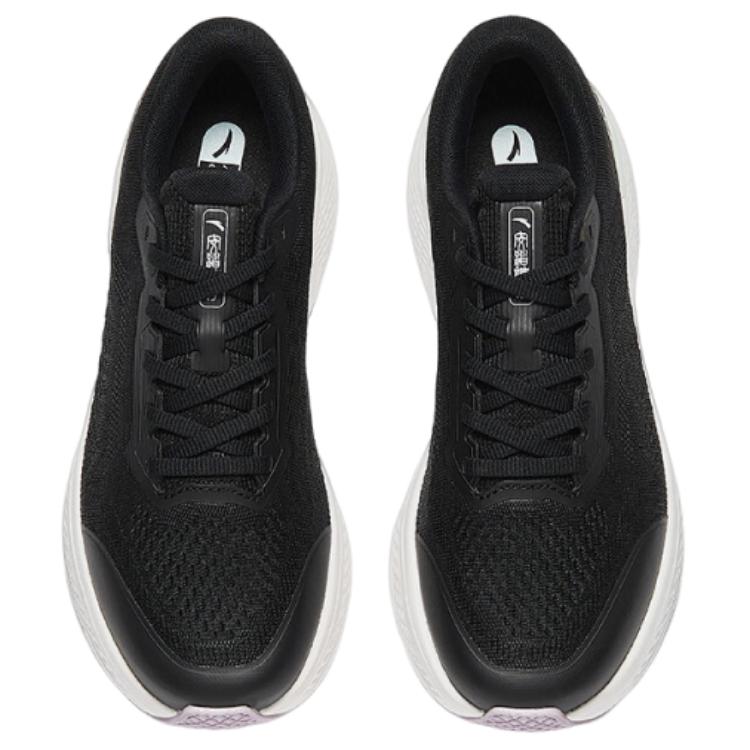 Anta Divine Run 11 Cushioning Abrasion Resistant Cushioning, Wear Resistant Low top Training Shoes Women’s Black White