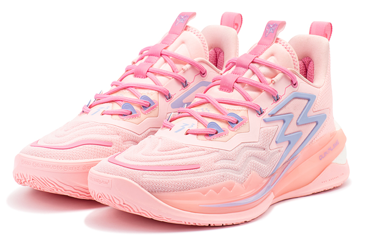 361° Big3 3.0 Pro Bougainvillea Slip Resistant Abrasion Resistant Low top Basketball Shoes Men’s Pink
