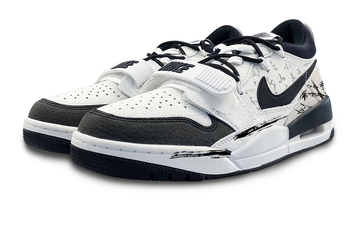 Jordan Legacy 312 Low top Vintage Basketball Shoes Men’s Black White
