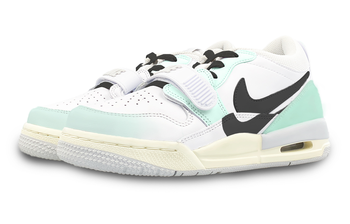 Jordan Legacy 312 Low top Vintage Basketball Shoes Men’s White Green Black