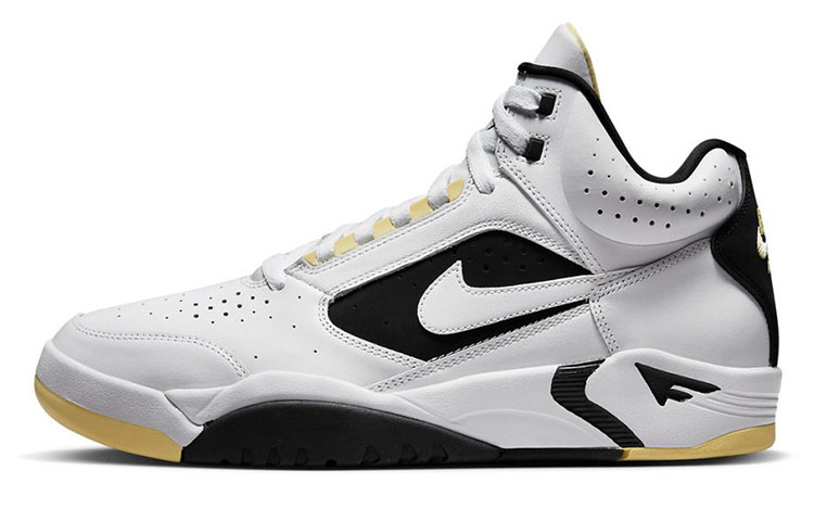 Nike Air Flight Lite Mid White Lemon Black White