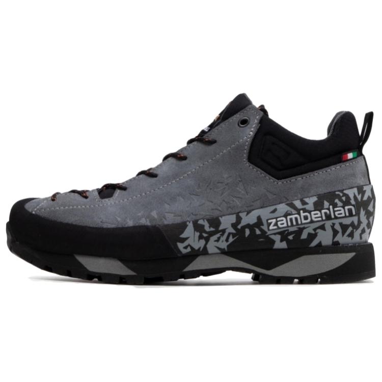 Zamberlan Slip Resistant Abrasion Resistant Low top Hiking Shoes Men's Gray Black
