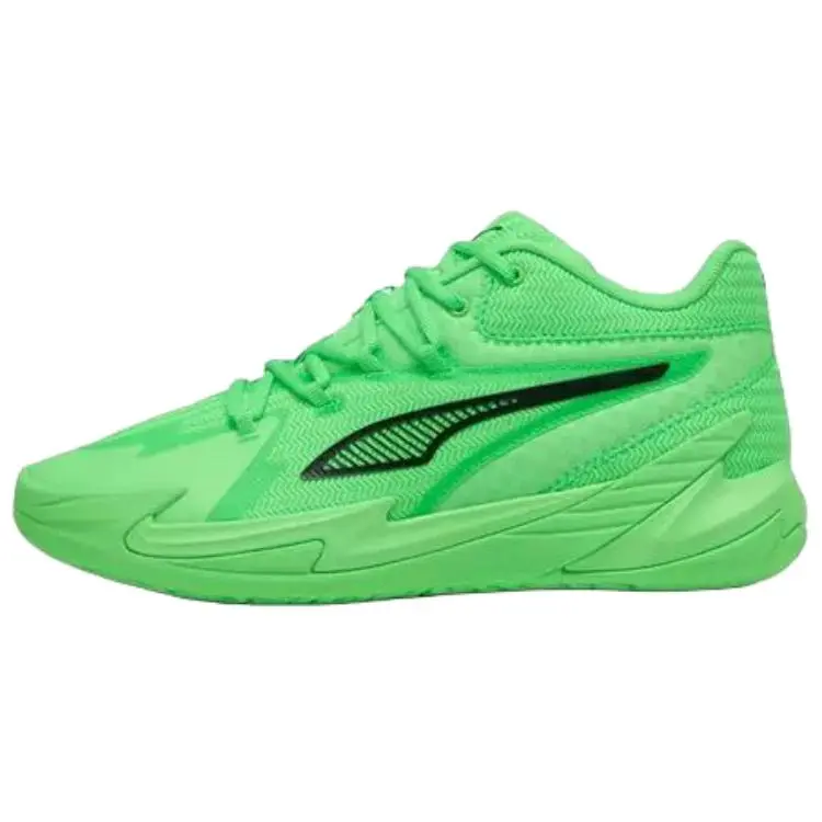 PUMA Dagger Slip Resistant Abrasion Resistant Mid top Basketball Shoes Unisex Green