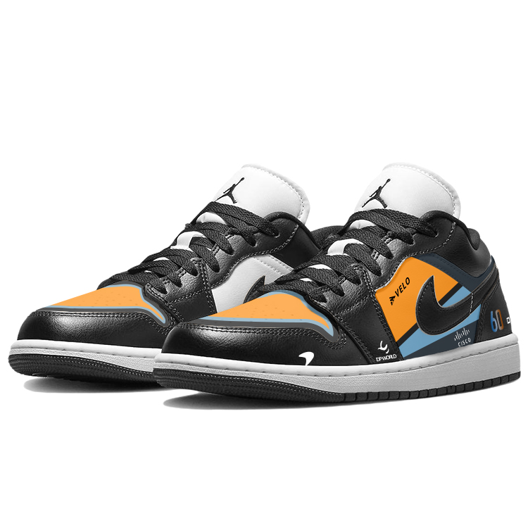 Jordan Air Jordan 1 Vintage Basketball Shoes Women’s Low Top Black/Gray
