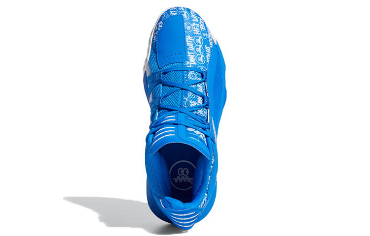 Мужские кроссовки adidas D lillard 6 (синий) — фото 5