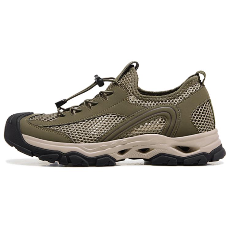 CAMEL Comfortable And Breathable Slip Resistant Abrasion Resistant Low top Hiking Shoes Men’s Army Green