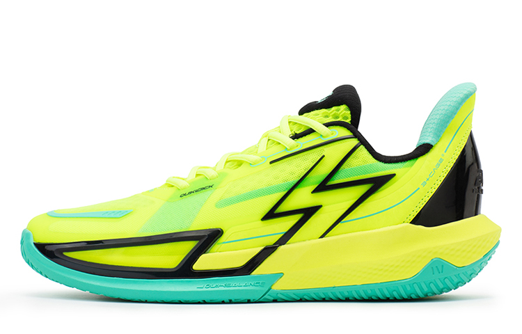 361° Big3 4.0 QUICK Basketball Shoes Men’s Low Top Neon Solar Yellow/Obsidian Black