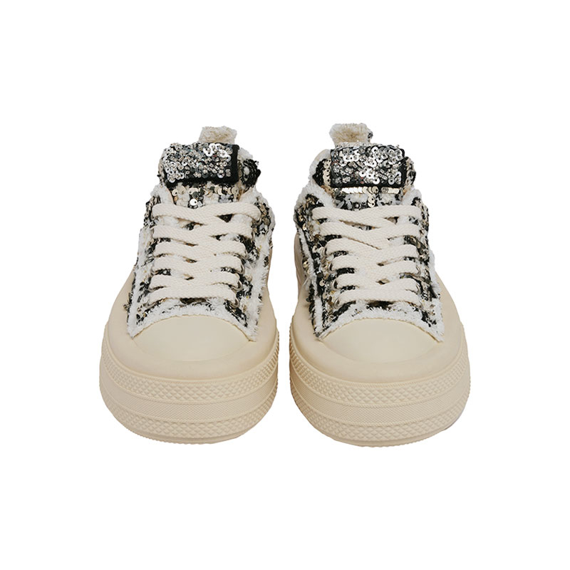 Foreshadow 'Double Uni 1.0 Nightfall Starry Low top Canvas Shoes Women's Starlight Black