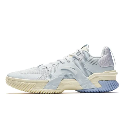 ANTA Airspace 5 Basketball Shoes Men's Low Top Light Mist Gray/Anta White