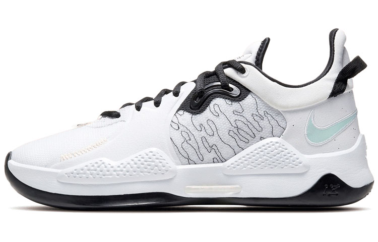 Кроссовки Nike Nike PG 5 5 TPU (бело-черные)