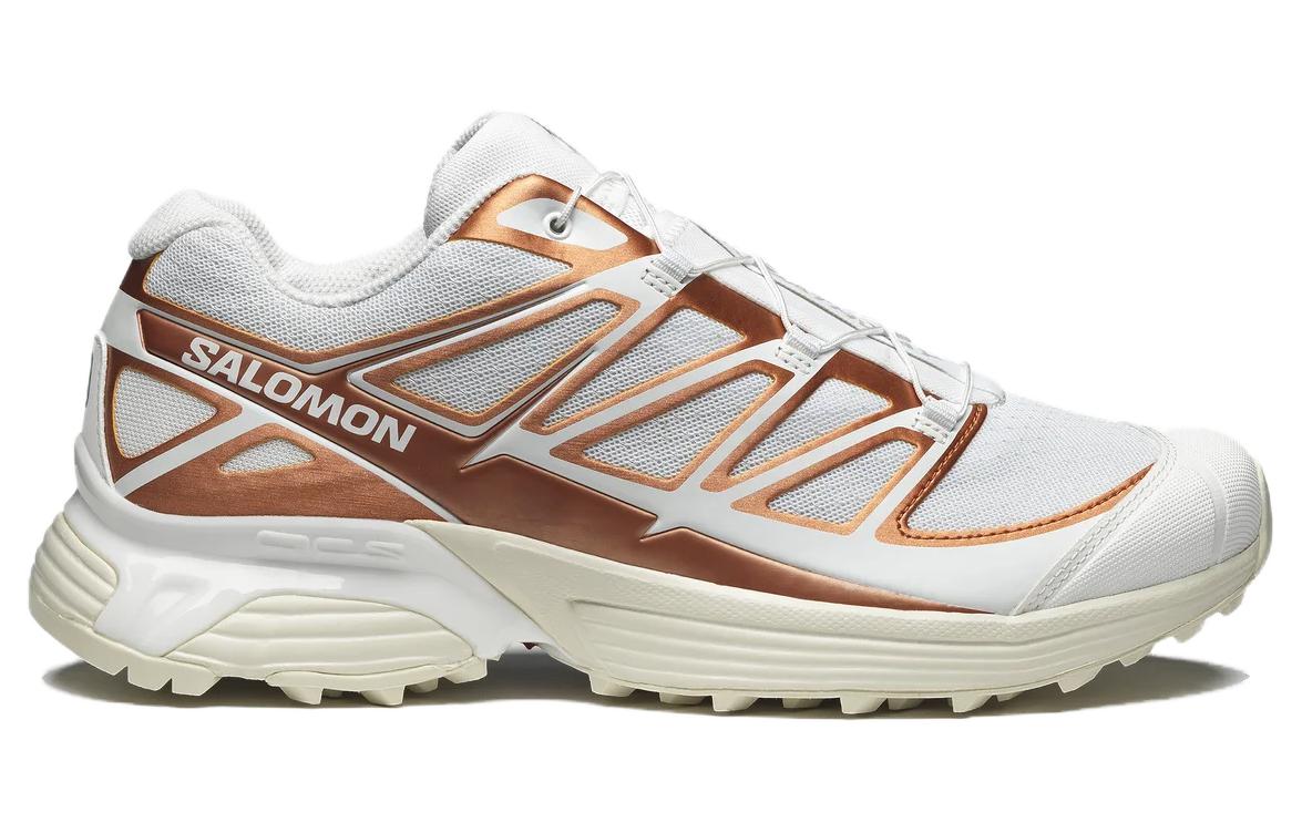 SALOMON XT Pathway Metallic Sneakers ‘White Ftw Copper Almond Milk’