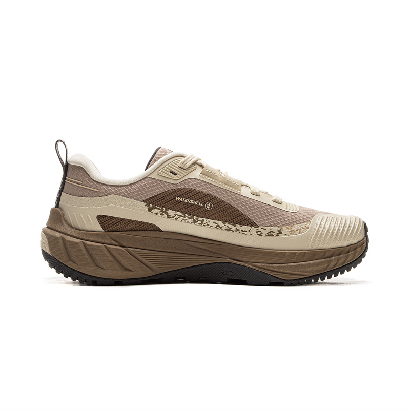 Li Ning Outdoor CF Tracing, Yijie Lite 2.0 Abrasion Resistant Support Low top Hiking Shoes Men’s Beige Brown