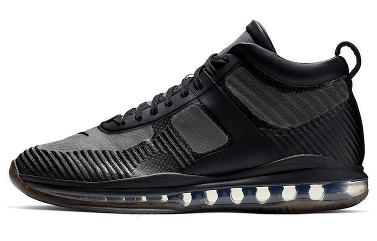 Nike LeBron Icon John Elliott QS OG стиль Поглощение круглая голова поглощает пакет Оберточная бумага средней высоты баскетбольные кроссовки мужской стиль черный